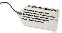 Strandkorb Komplettset: Ammersee Teak Bullauge - PE grau - Modell 522
