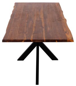 Baumkantentisch Turin - 160 - 200 x 90 cm - Akazienholz -...
