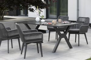 Gartenmöbelset Tisch Granada 200 cm, 4er Set...